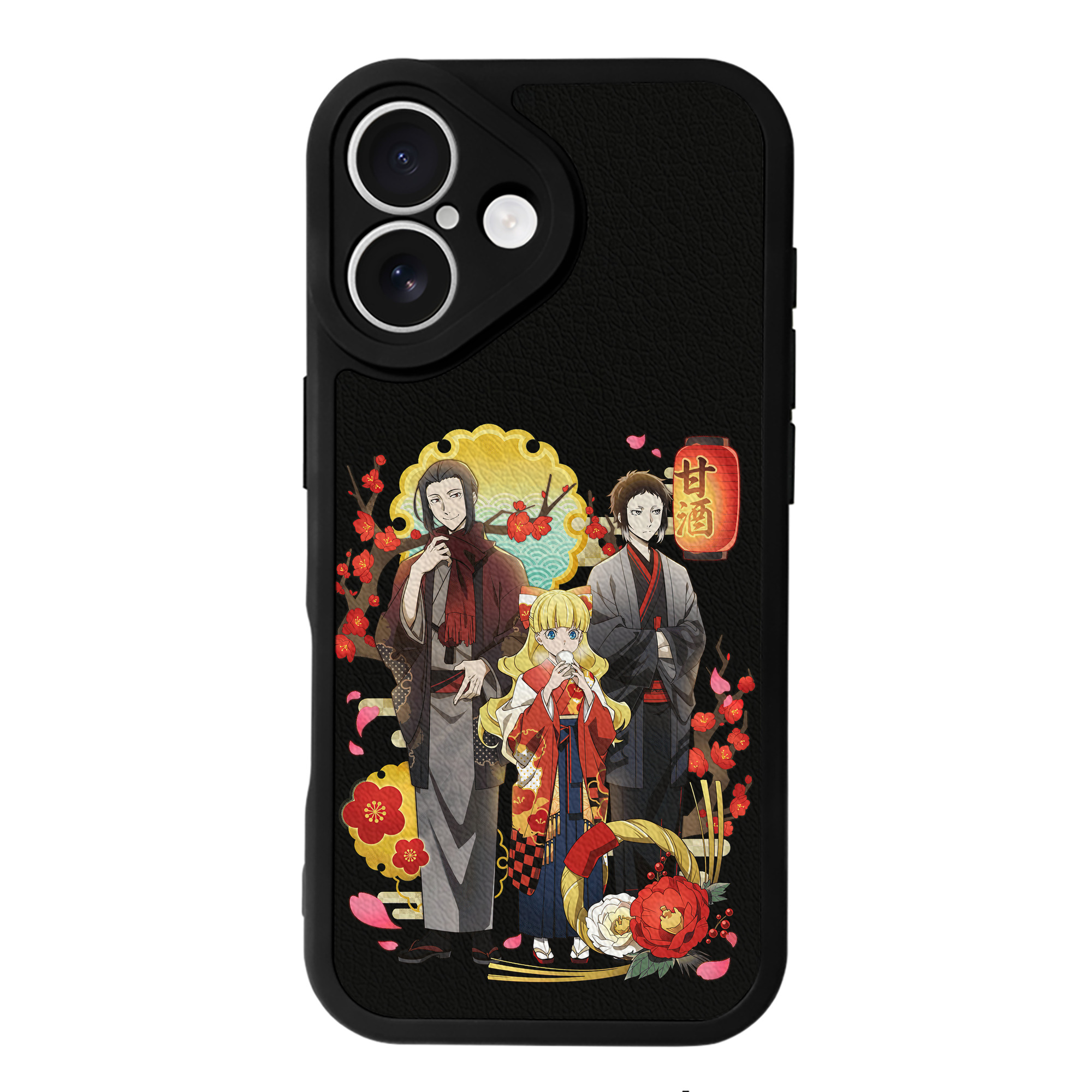 （画像用） 文豪ストレイドッグス Bungo Stray Dogs 【iPhone 16シリーズ対応】シリコンスマホケース（レザー調） 材質：シリコン